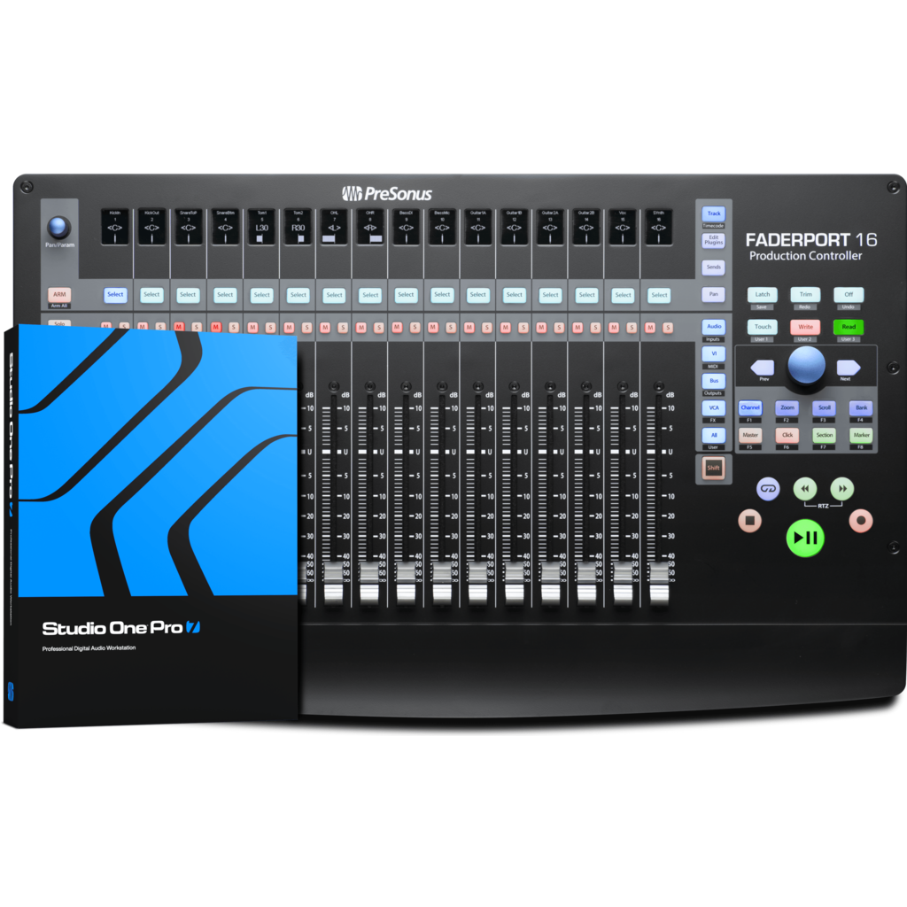 [2777106201] PreSonus FaderPort 16 – motorisert DAW-kontroller med 16 faderkanaler