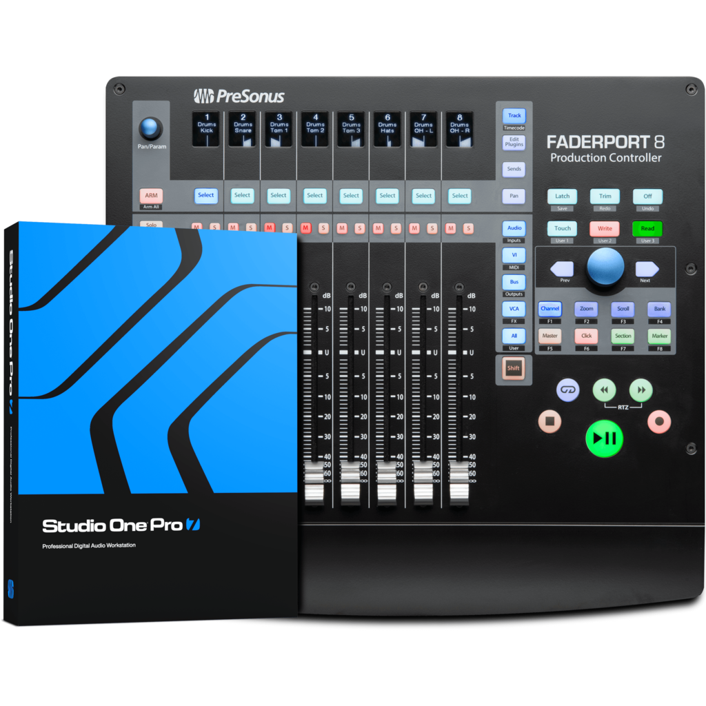PreSonus FaderPort 8 – motorisert DAW-kontroller med 8 faderkanaler