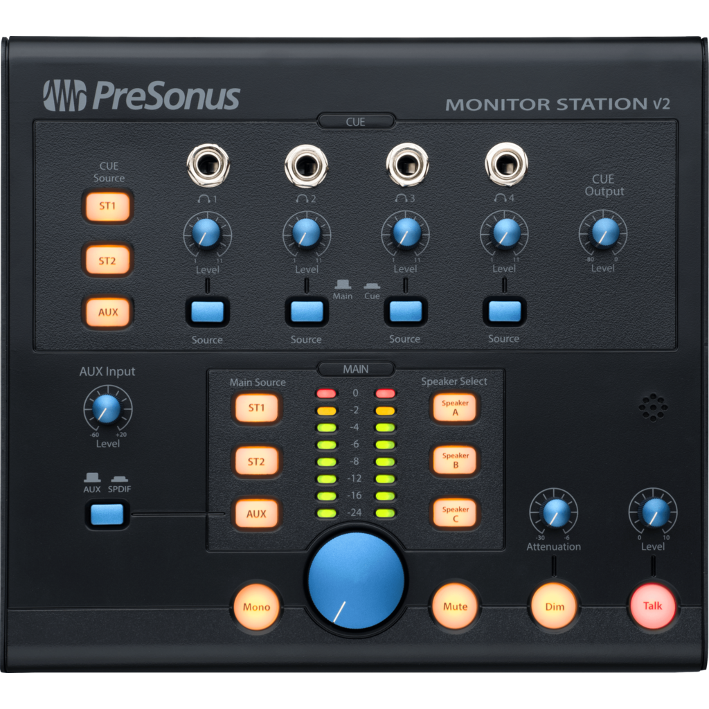 [2777406206] PreSonus Monitor Station V2 – komplett monitor­kontroller for studio