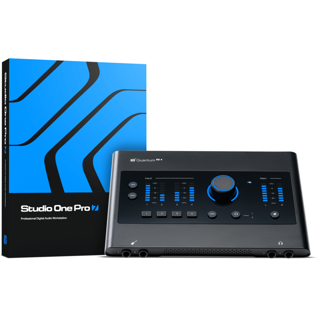 [2777700504] PreSonus Quantum ES 4 – 4x4 lydgrensesnitt med MAX-HD preamper