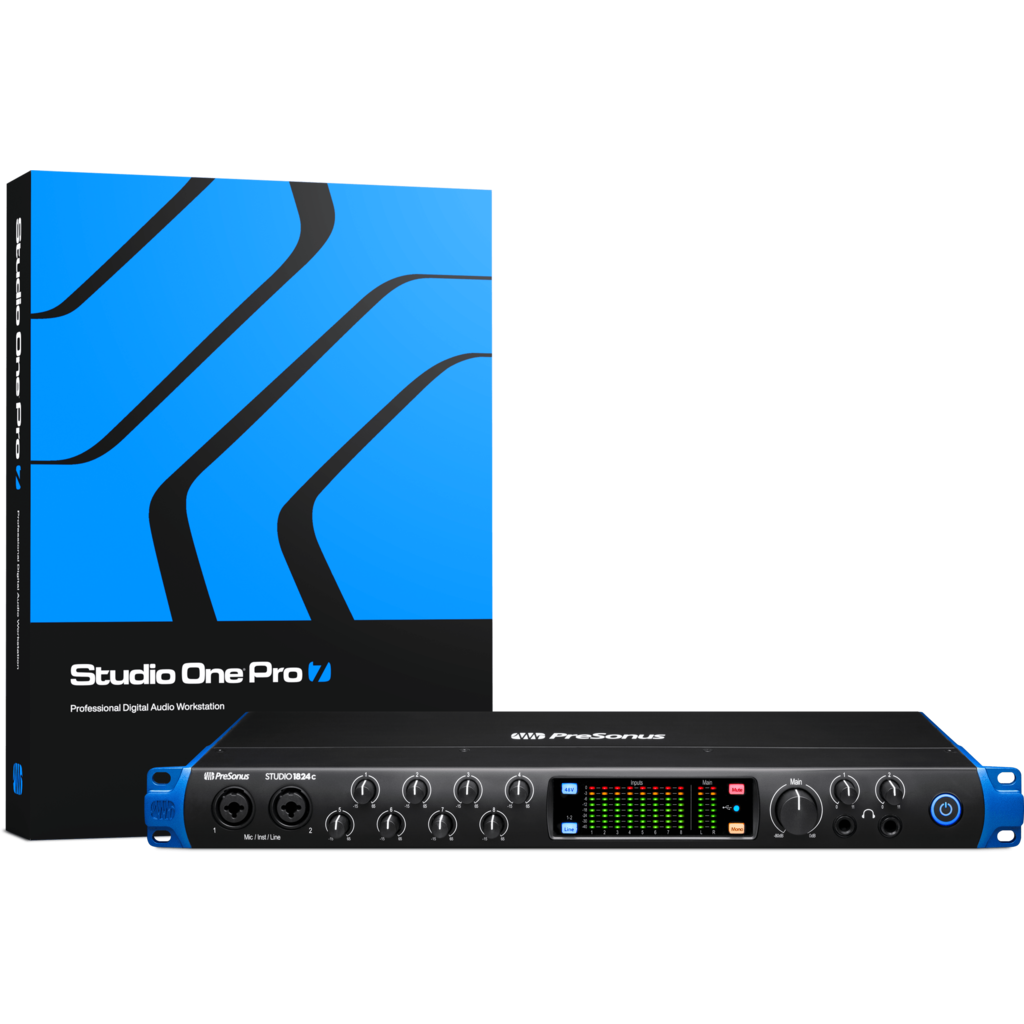 [2777706402] PreSonus Studio 1824c – 18x20 USB-C lydgrensesnitt med XMAX-preamper 