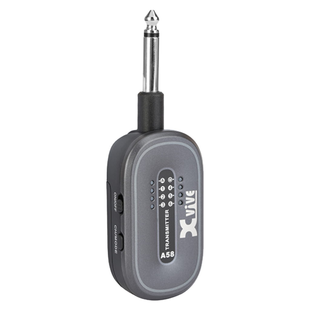 [A58T] XVIVE A58 Guitar Wireless Transmitter only – Grey, 5,8 GHz