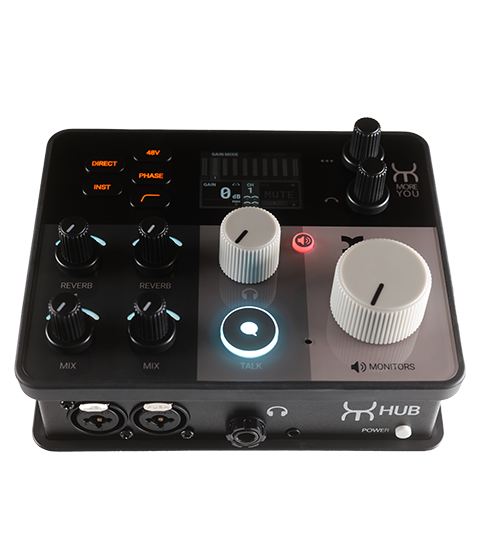 [MOREYOU HUB] XVIVE MOREYOU HUB Hjertet i More You-systemet – fleksibel lydhub for studio og øving