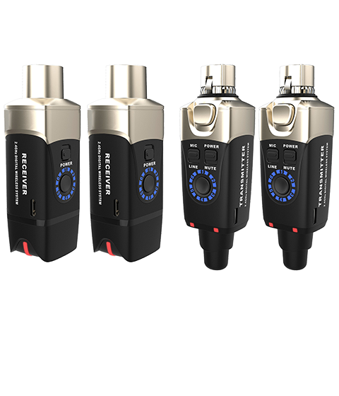 XVIVE U3D Dual Wireless System for Audio Trådløst stereosystem for miksere og aktive PA-høyttalere – 2.4 GHz, 24-bit lyd