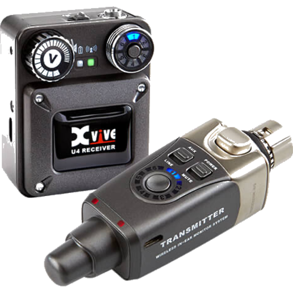 XVIVE U4 In-Ear Monitor Wireless System Trådløst in-ear monitor system – 2.4 GHz, 24-bit lyd