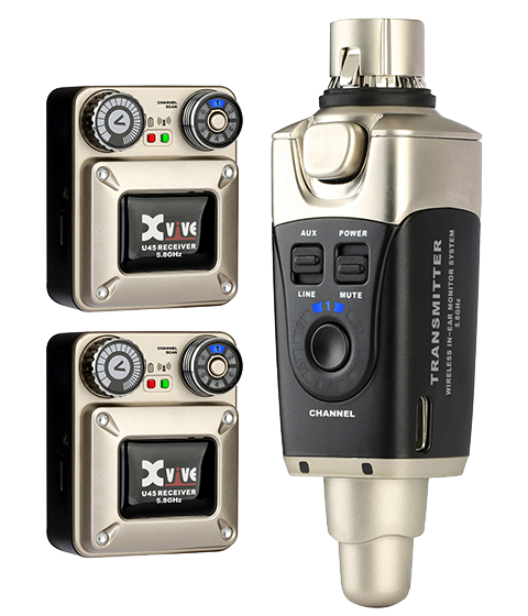 [U45R2] XVIVE U45R2 – To-mannssett med U45 In-Ear Monitor Wireless System