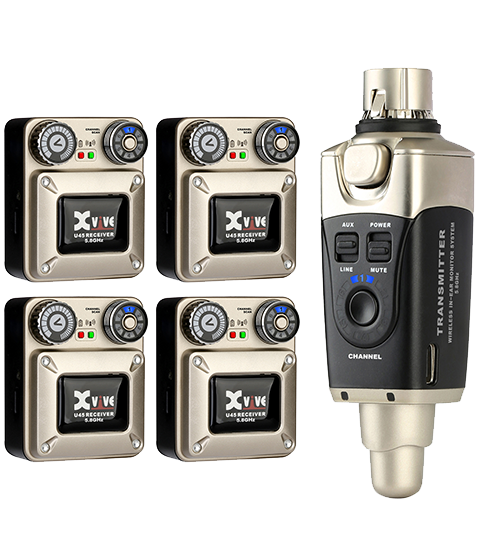 [U45R4] XVIVE U45R4 – Firemannssett med U45 In-Ear Monitor Wireless System