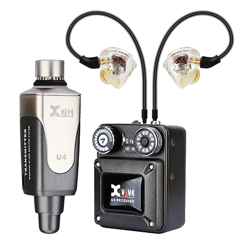 [U4T9] XVIVE U4T9 – Komplett U4 In-Ear Monitor Wireless System med T9 In-Ear Monitors og CU4 transportkoffert