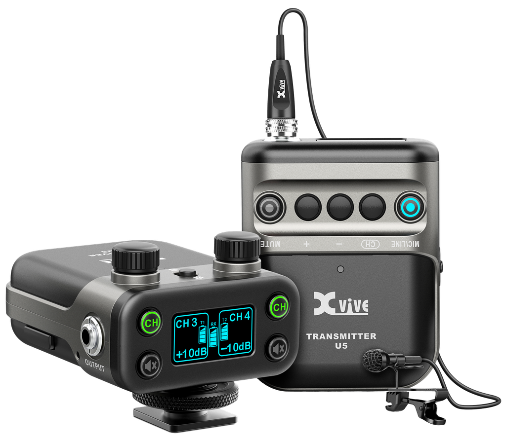 [U5] XVIVE U5 Wireless Audio For Video System – Trådløst lydsystem for videoopptak