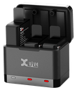 XVIVE U5C Battery Charger + 3 Batterier – Lader og reservebatterier til U5 Wireless Audio For Video System